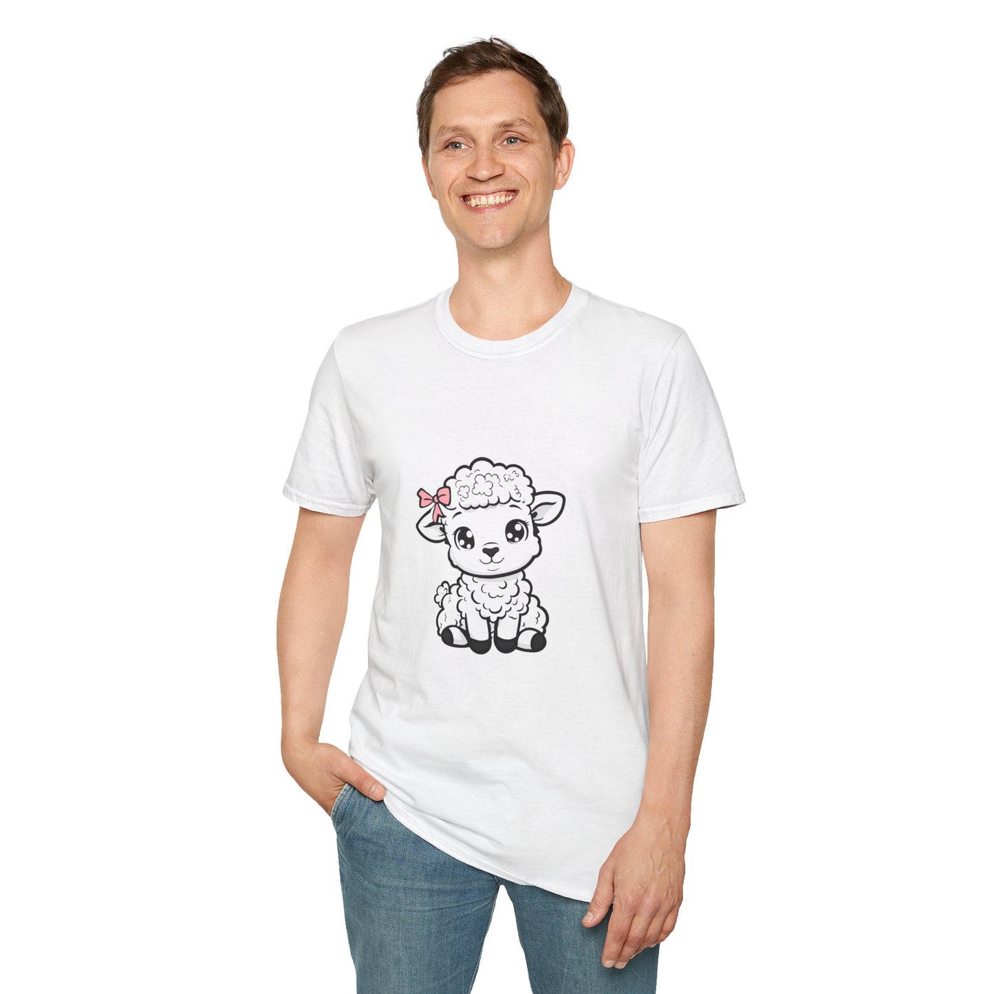 E- Cute Little Lamb Softstyle T-Shirt