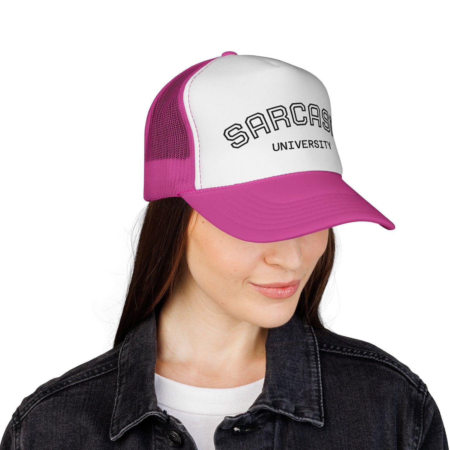 GA- Trucker Cap — "Sarcasm University" Embroidered Mesh Hat