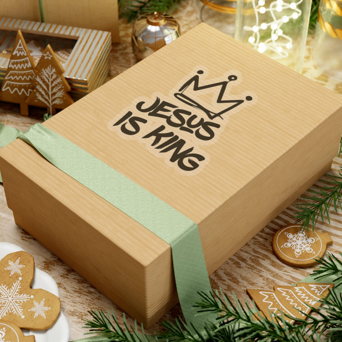 C- JESUS IS KING Stickers