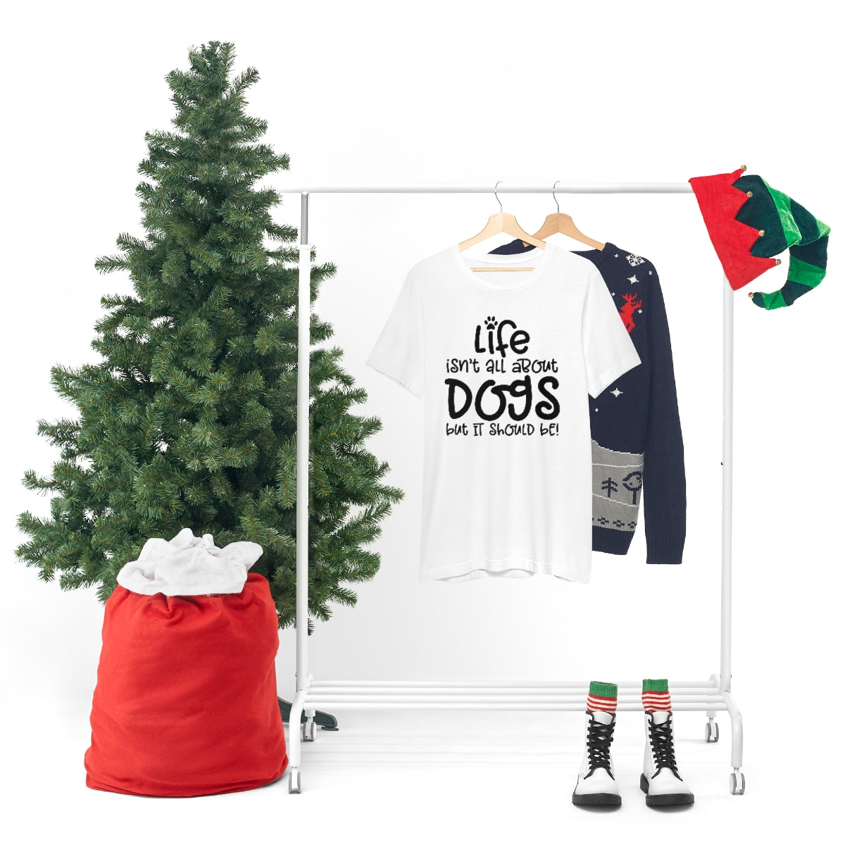 P- Life Isn't About Dogs Tee