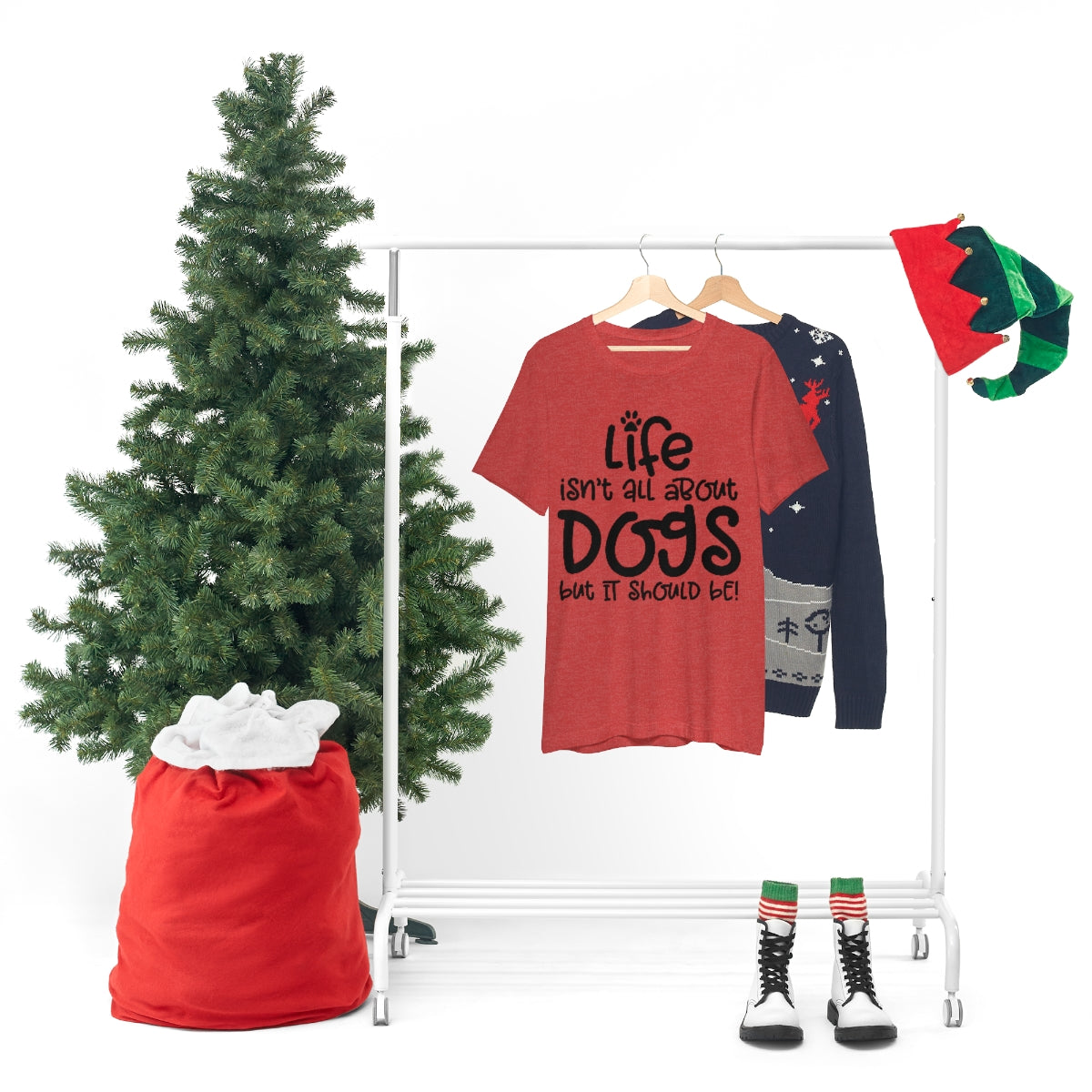 P- Life Isn't All About Dogs Tee