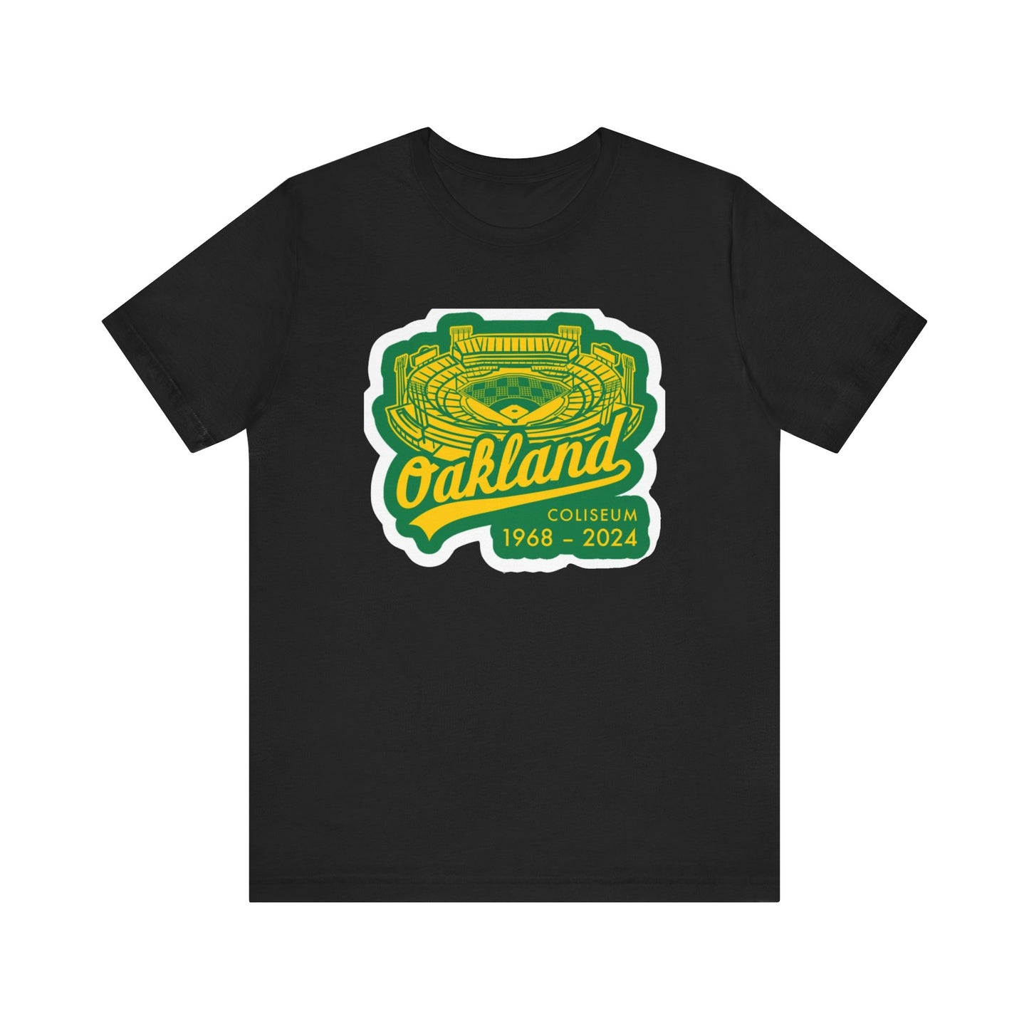 OAK- Oakland Coliseum Tribute Tee | Unisex Jersey Short Sleeve T-Shirt | Sports Apparel, Gift for Fans, 1968-2024 Commemoration, [...]