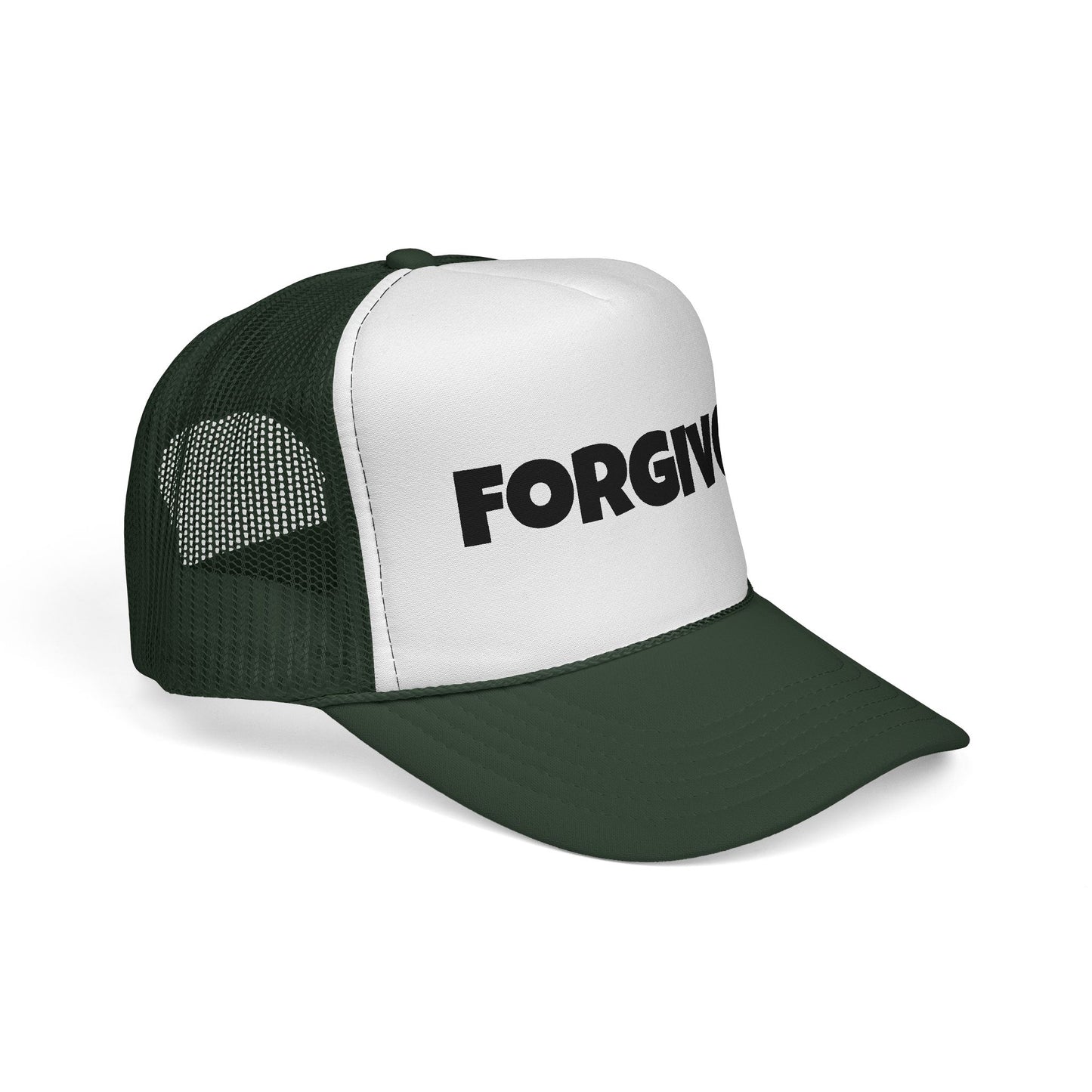 C- Forgiven Trucker Cap — Christian Faith Message Mesh Hat
