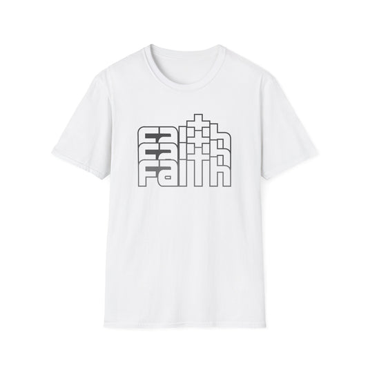 C - Faith black T-Shirt - Casual Wear, Gift for Believers, Affirmation Tee, Everyday Styles, Positive Quote Tee