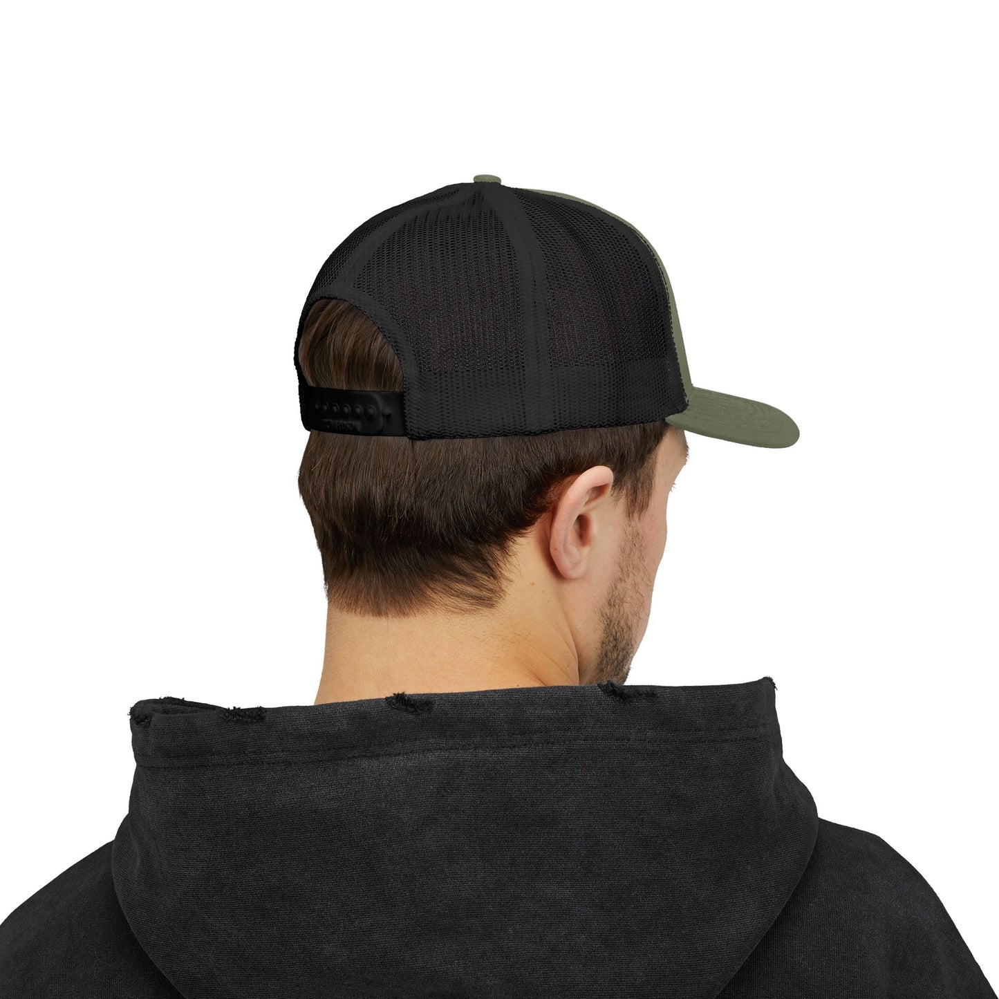 C- Blessed Trucker Cap — Embroidered 'BLESSED' Snapback Hat