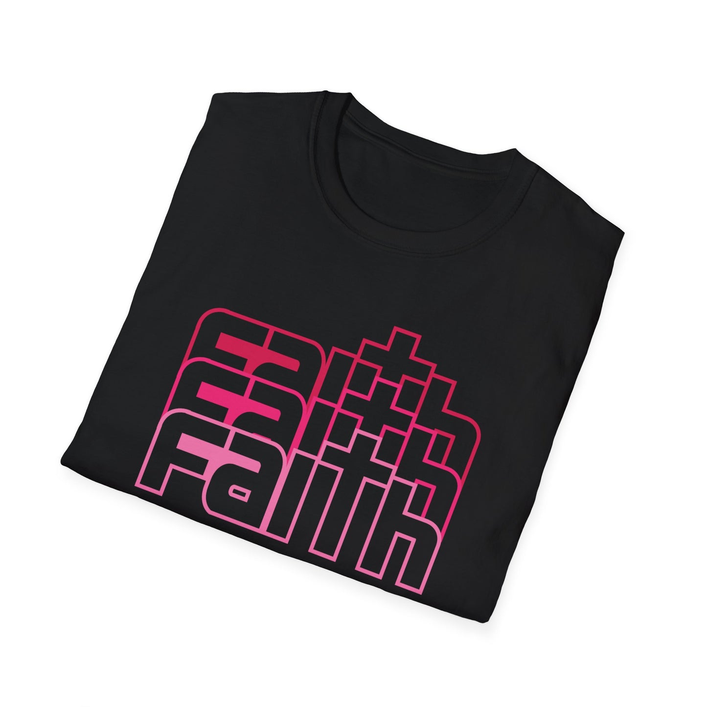 C - Faith Pink T-Shirt  for Everyday Wear, Perfect for Gifts, Faith-Based Events, Spiritual [...]