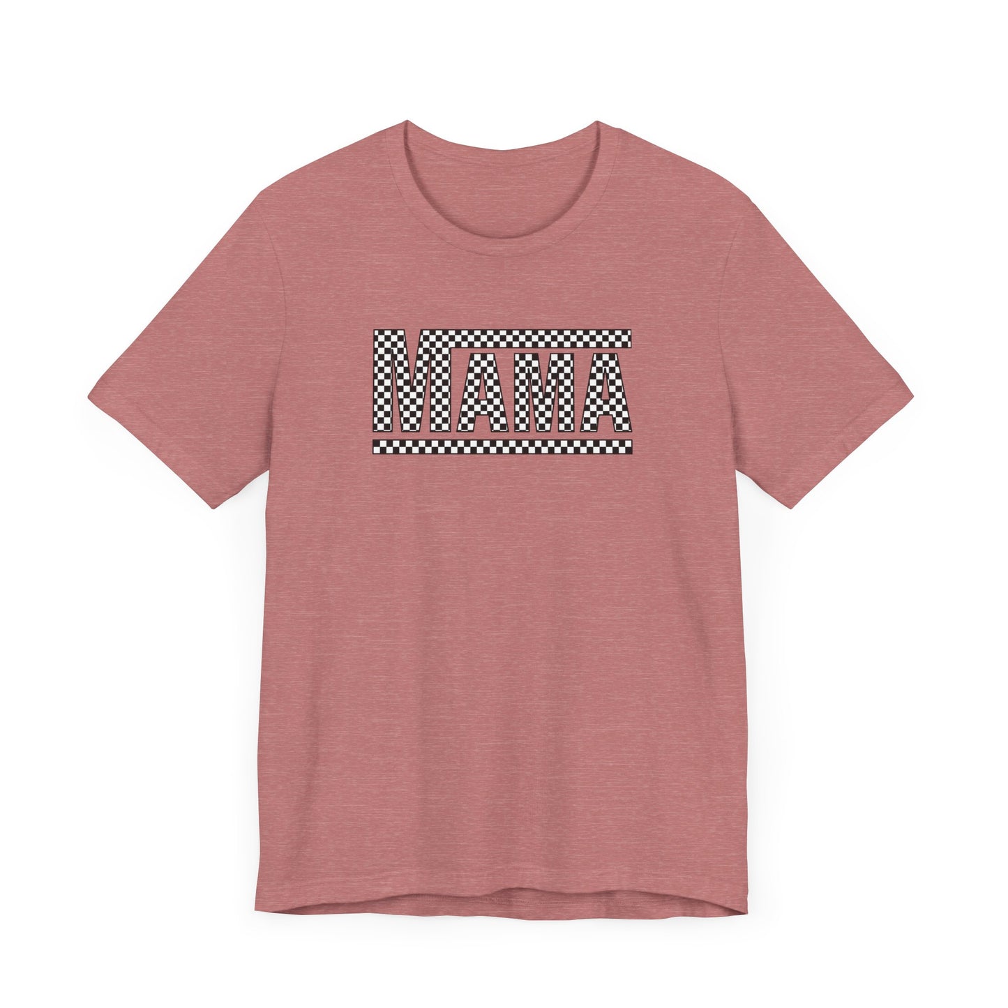 M- MAMA CHECKERED Jersey Short Sleeve Tee
