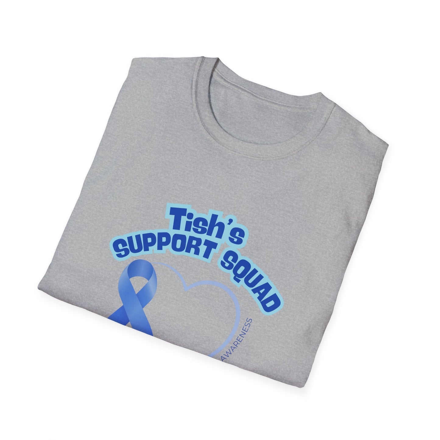 Tish's Support Squad T-Shirt - Team Spirit, Gift for Caregivers, Fundraising, Awareness Events, Motivational Apparel