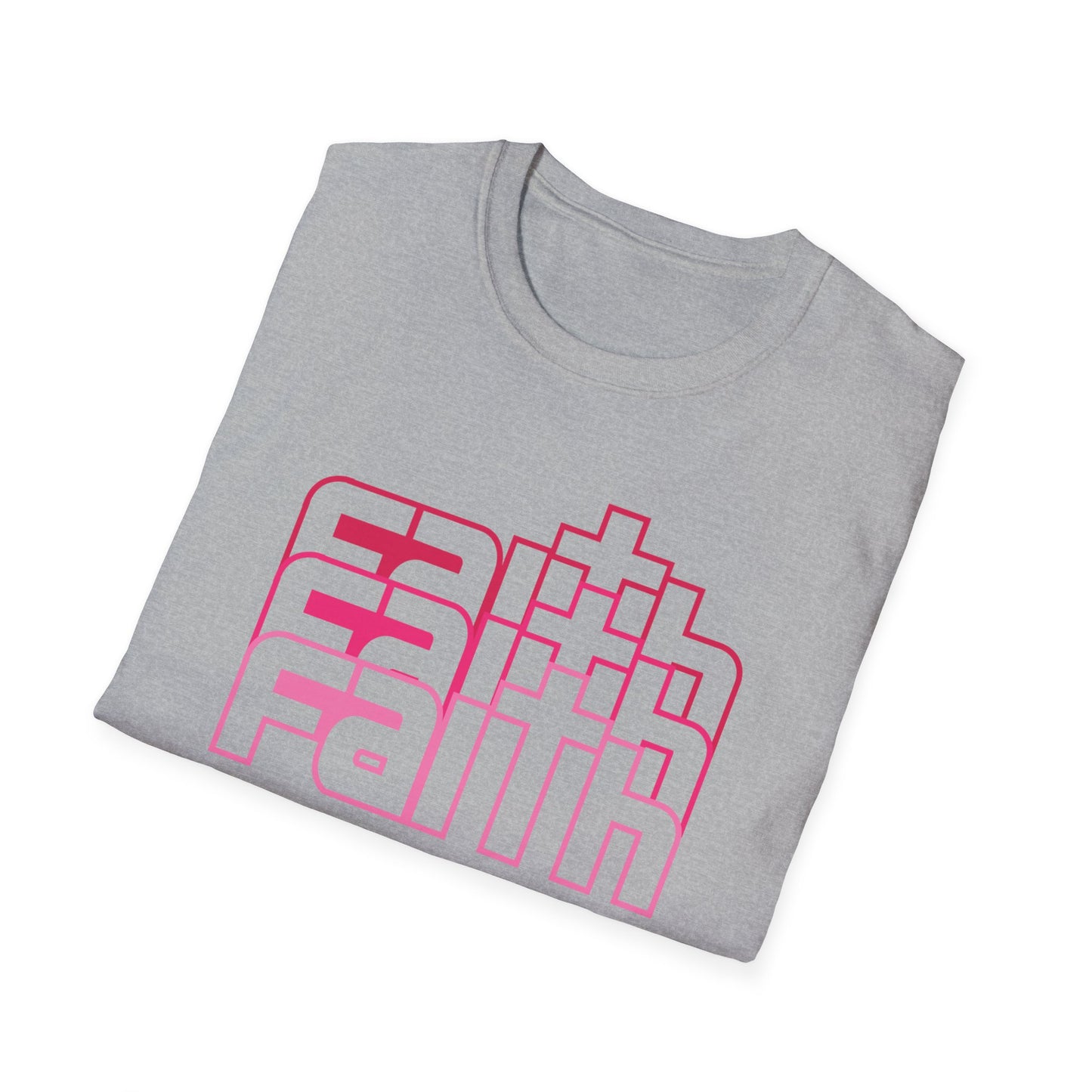 C - Faith Pink T-Shirt  for Everyday Wear, Perfect for Gifts, Faith-Based Events, Spiritual [...]
