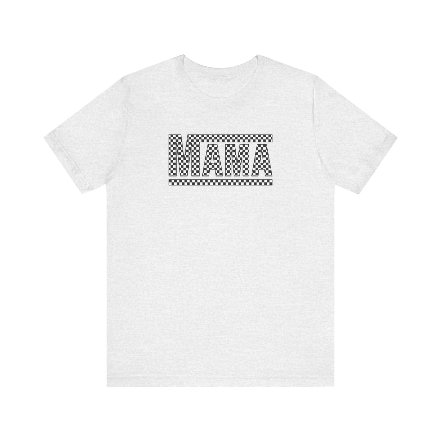 M- MAMA CHECKERED Jersey Short Sleeve Tee