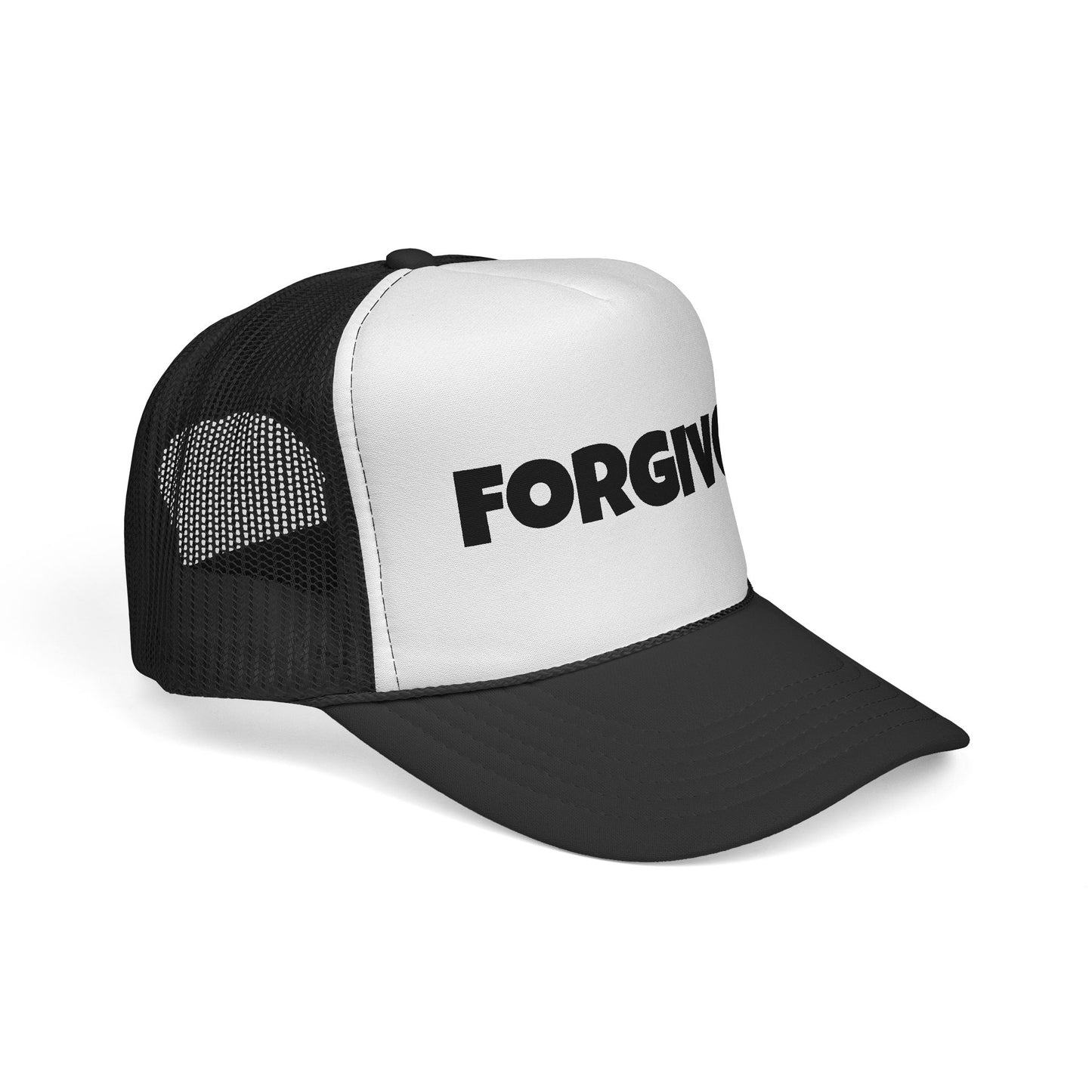 C- Forgiven Trucker Cap — Christian Faith Message Mesh Hat