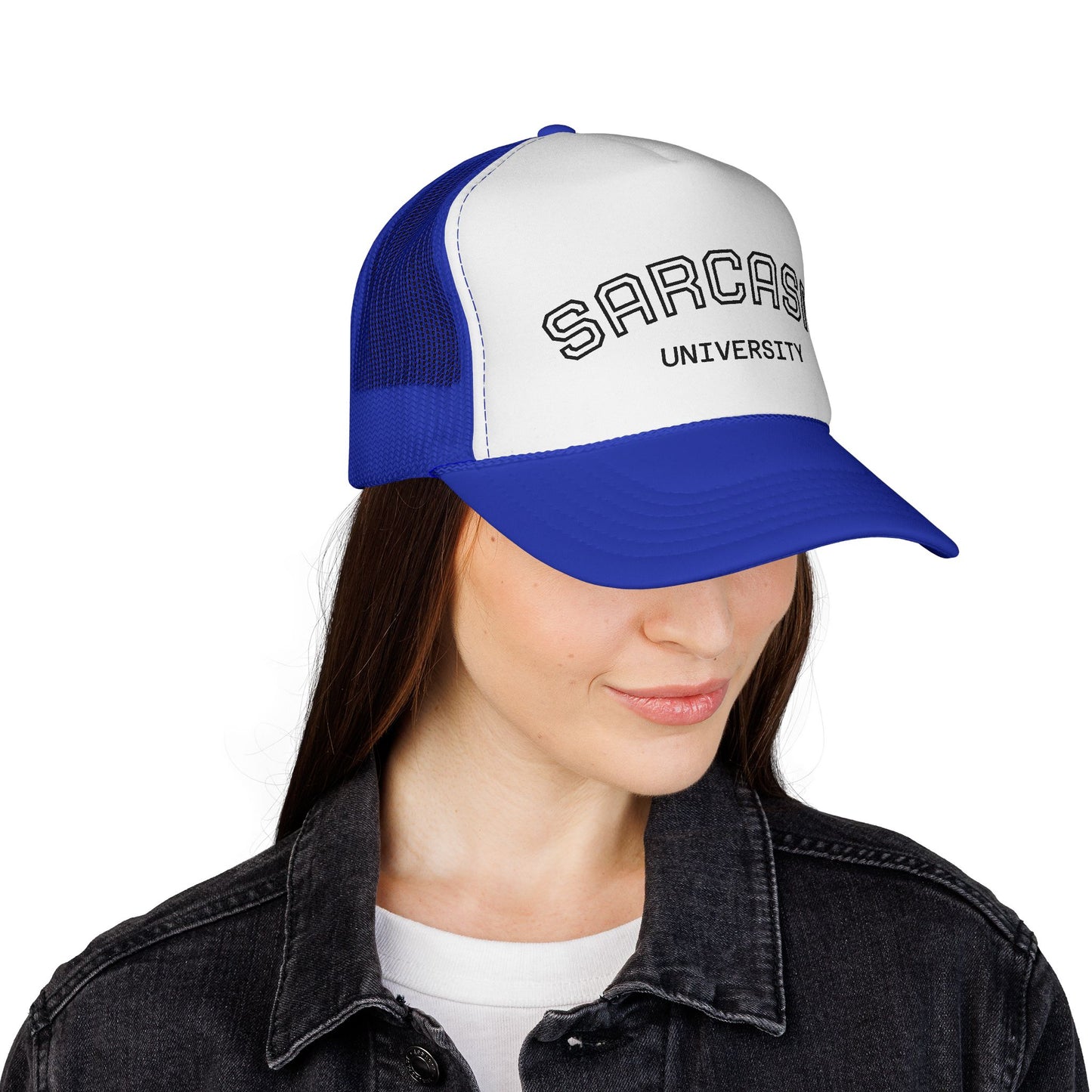 GA- Trucker Cap — "Sarcasm University" Embroidered Mesh Hat