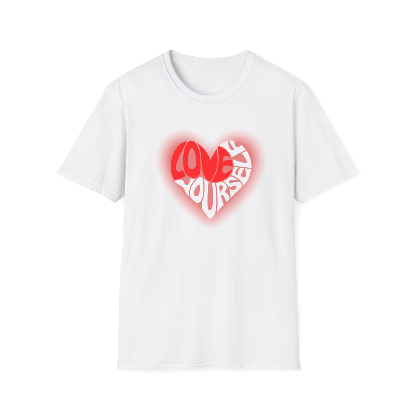 LOVE- Love Yourself Unisex Softstyle T-Shirt - Positive Vibe Tee