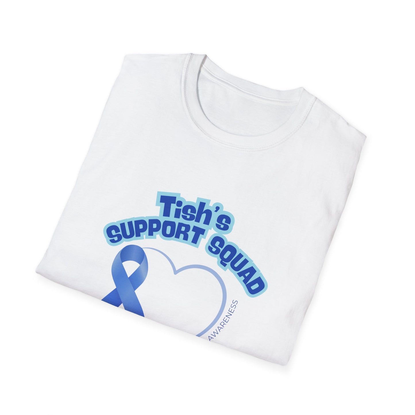 Tish's Support Squad T-Shirt - Team Spirit, Gift for Caregivers, Fundraising, Awareness Events, Motivational Apparel