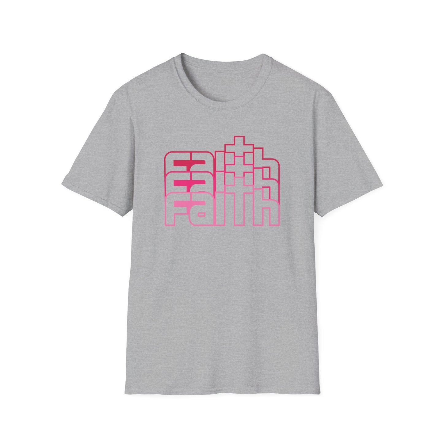 C - Faith Pink T-Shirt  for Everyday Wear, Perfect for Gifts, Faith-Based Events, Spiritual [...]
