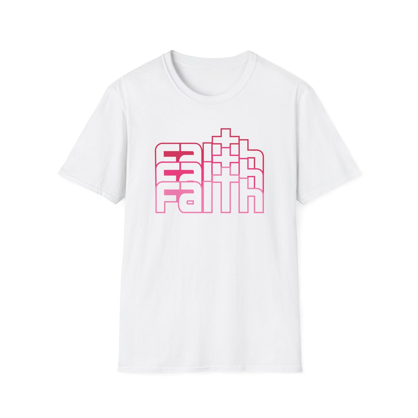 C - Faith Pink T-Shirt  for Everyday Wear, Perfect for Gifts, Faith-Based Events, Spiritual [...]