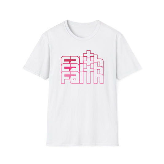 C - Faith Pink T-Shirt  for Everyday Wear, Perfect for Gifts, Faith-Based Events, Spiritual [...]