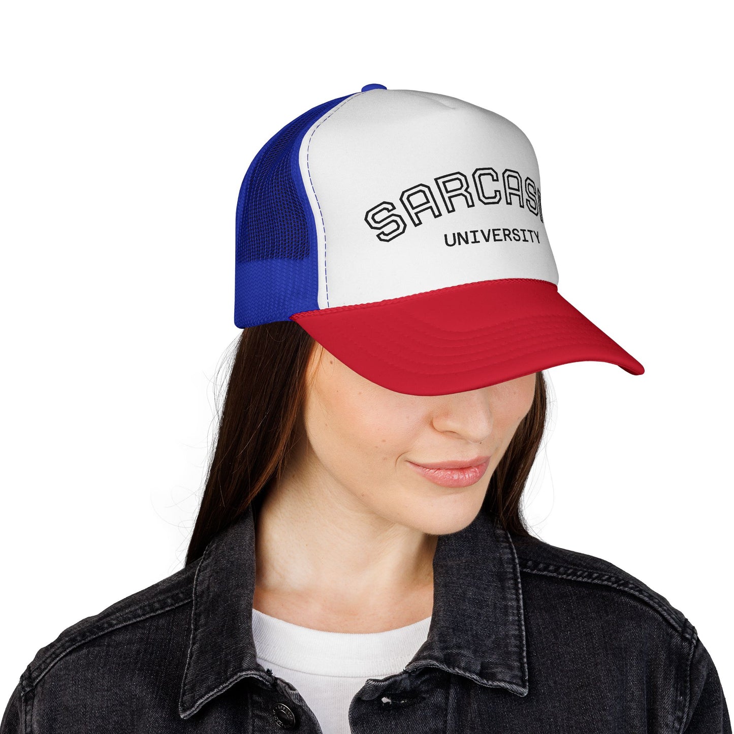 GA- Trucker Cap — "Sarcasm University" Embroidered Mesh Hat