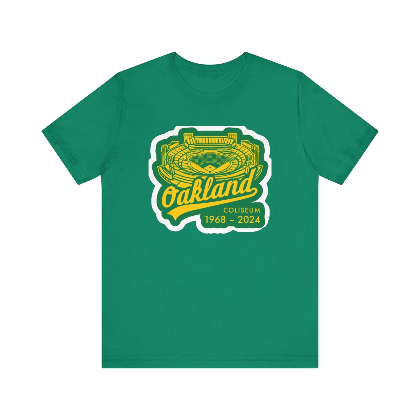 OAK- Oakland Coliseum Tribute Tee | Unisex Jersey Short Sleeve T-Shirt | Sports Apparel, Gift for Fans, 1968-2024 Commemoration, [...]