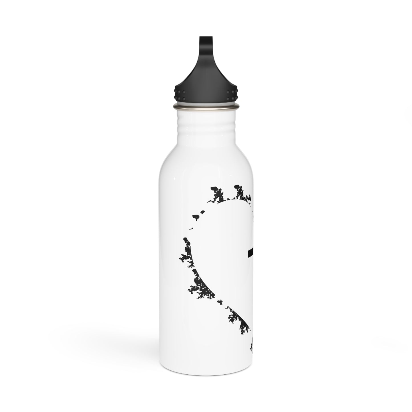 C- Christian Cross Heart Stainless Steel Water Bottle — Faith Inspirational Drink Bottle