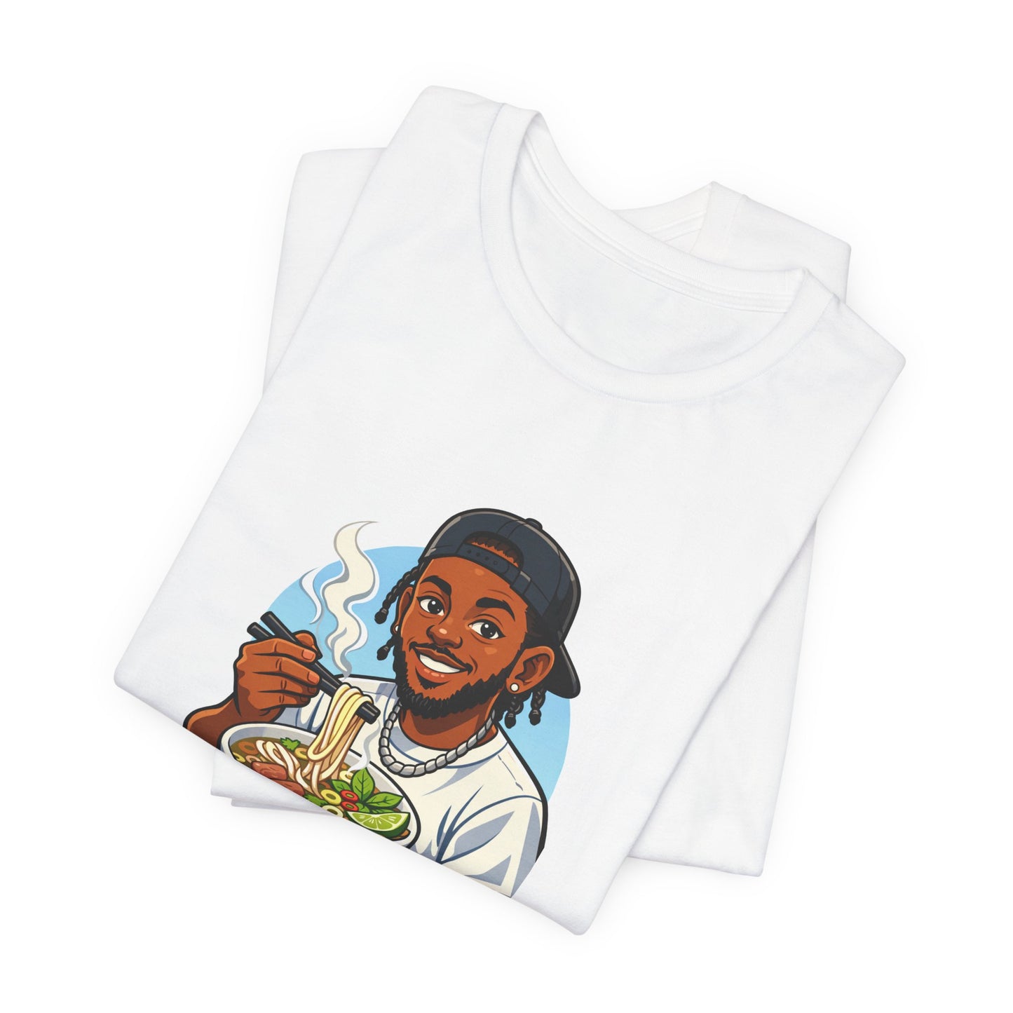 GA- Strike Pose Pho T‑Shirt — Funny "Pho... Pho Pho Pho" Noodle Bowl Graphic Tee