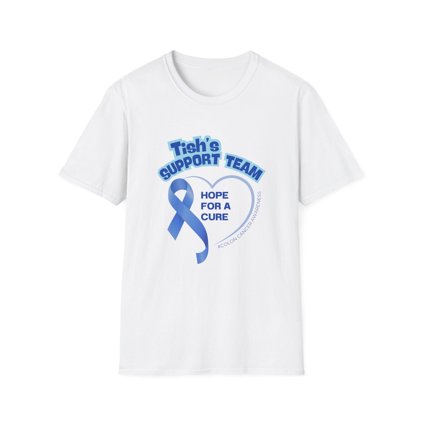 Tish's Support Team T-Shirt, Unisex Awareness Tee, Cancer Support Shirt, Fundraising Apparel, Gift for Caregivers