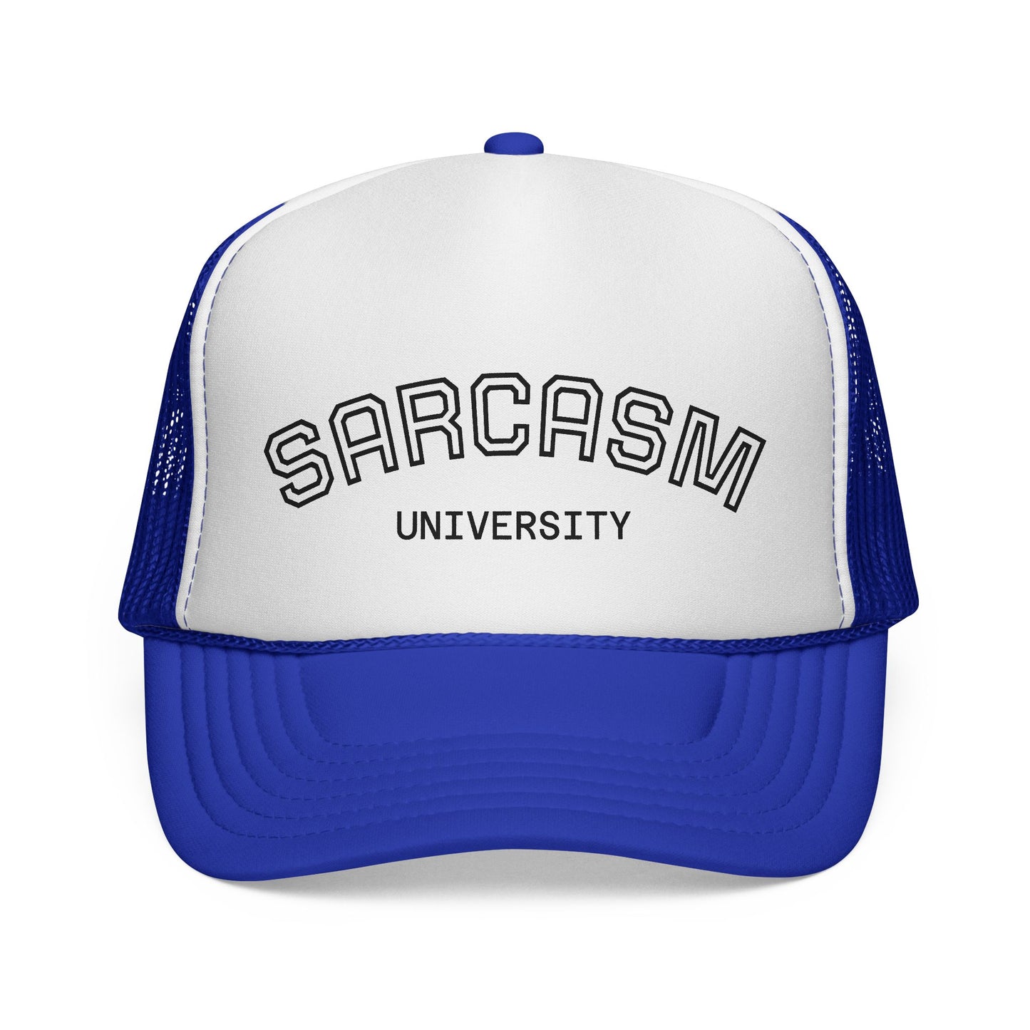 GA- Trucker Cap — "Sarcasm University" Embroidered Mesh Hat