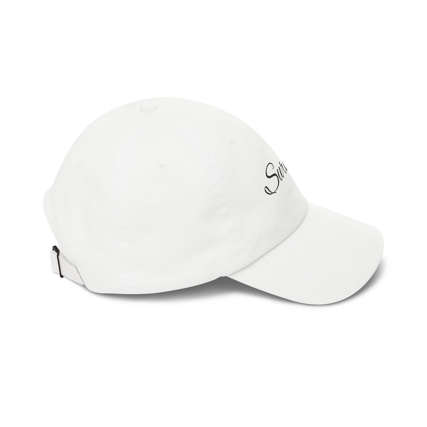 CAN- Survivor Embroidered Dad Cap — White Inspirational Baseball Hat