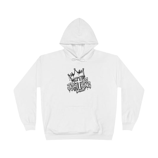 C- Jesus Is King Hoodie — Christian Crown Graphic Pullover