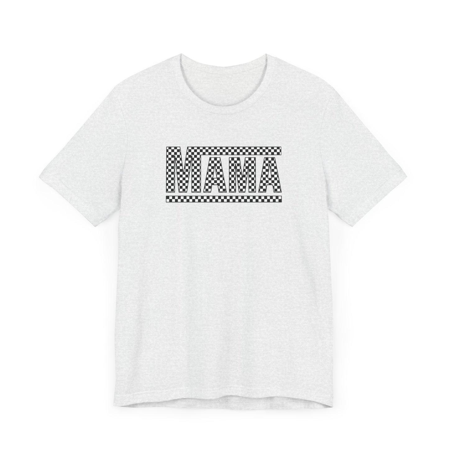 M- MAMA CHECKERED Jersey Short Sleeve Tee