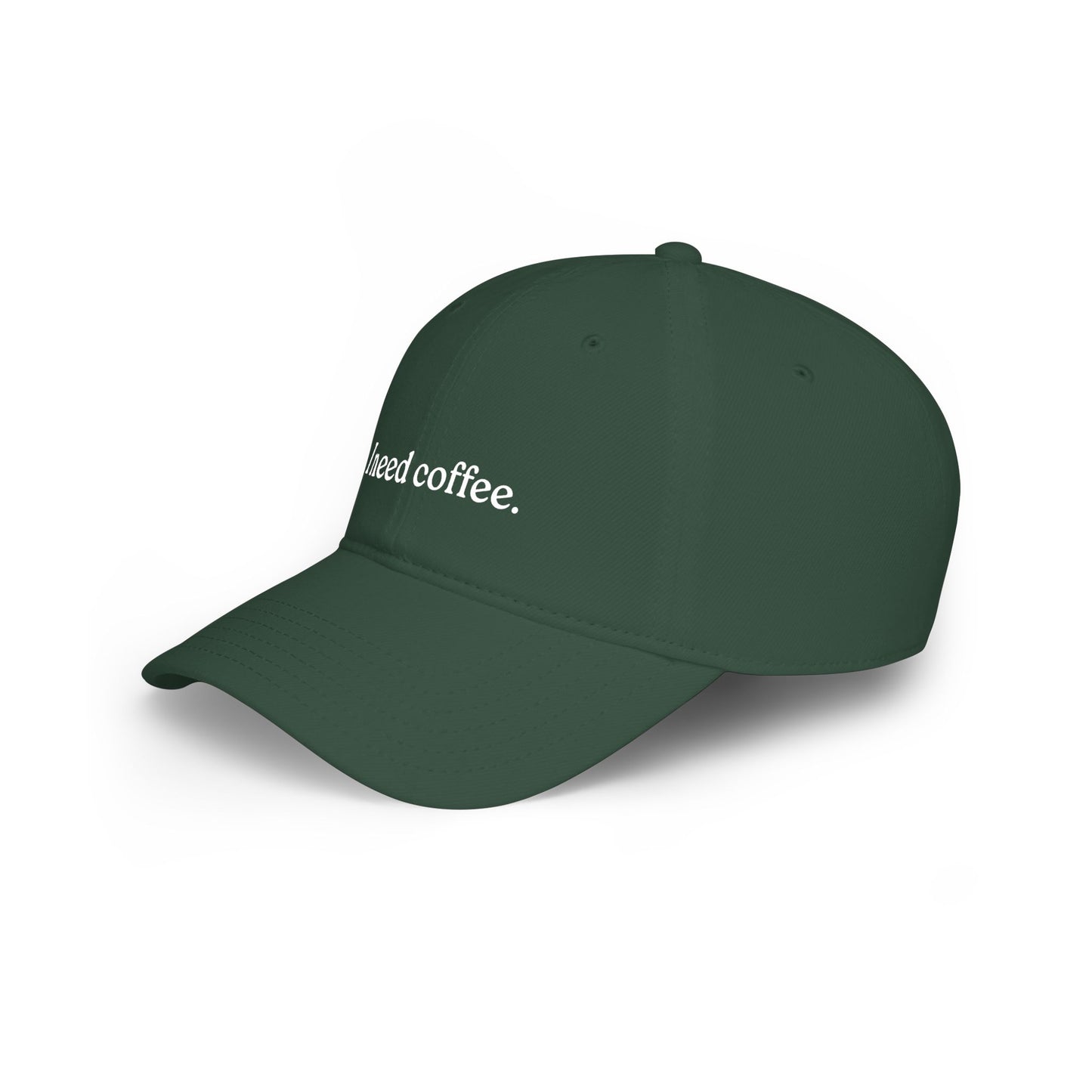 GA- I Need Coffee Baseball Cap – Low Profile Dad Hat