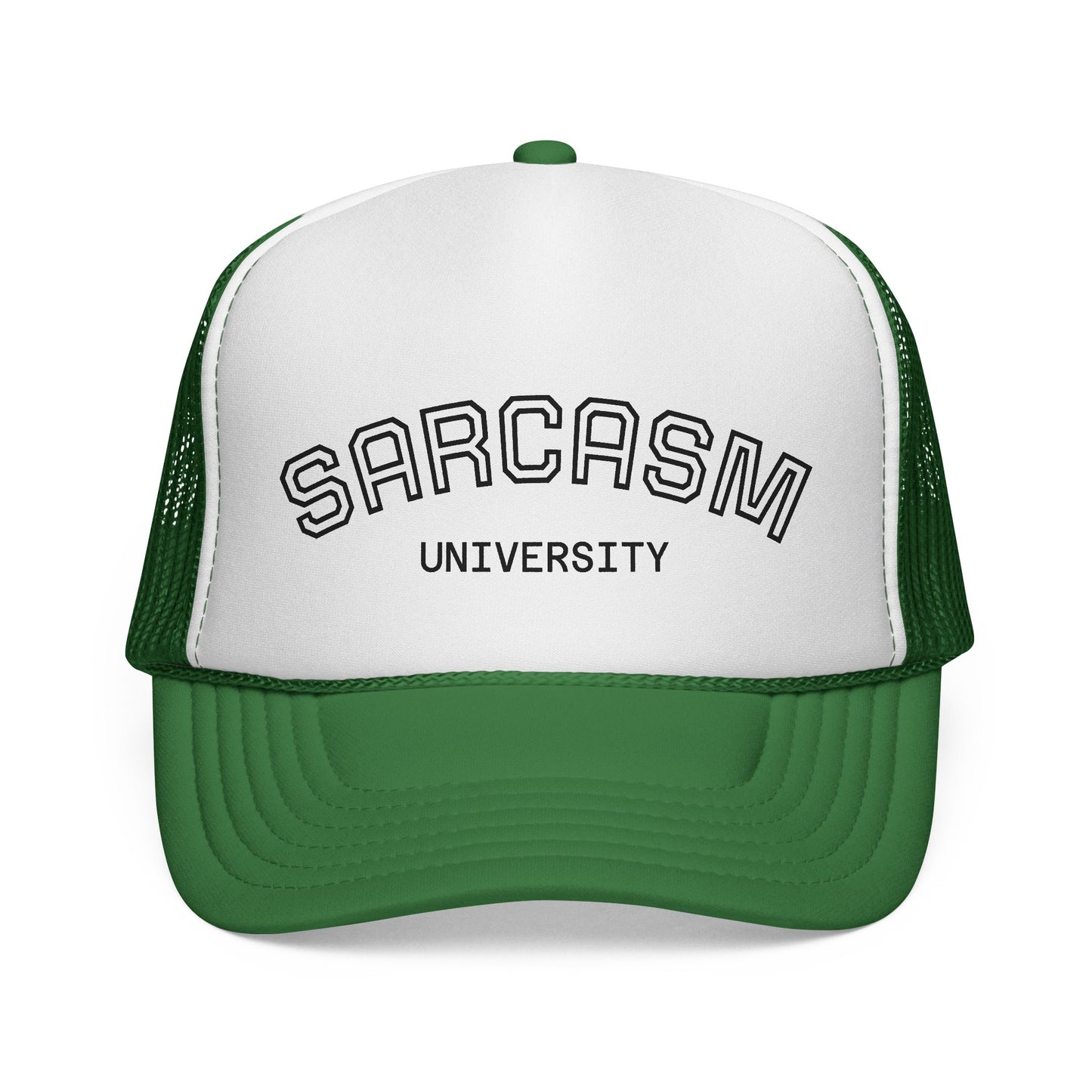 GA- Trucker Cap — "Sarcasm University" Embroidered Mesh Hat