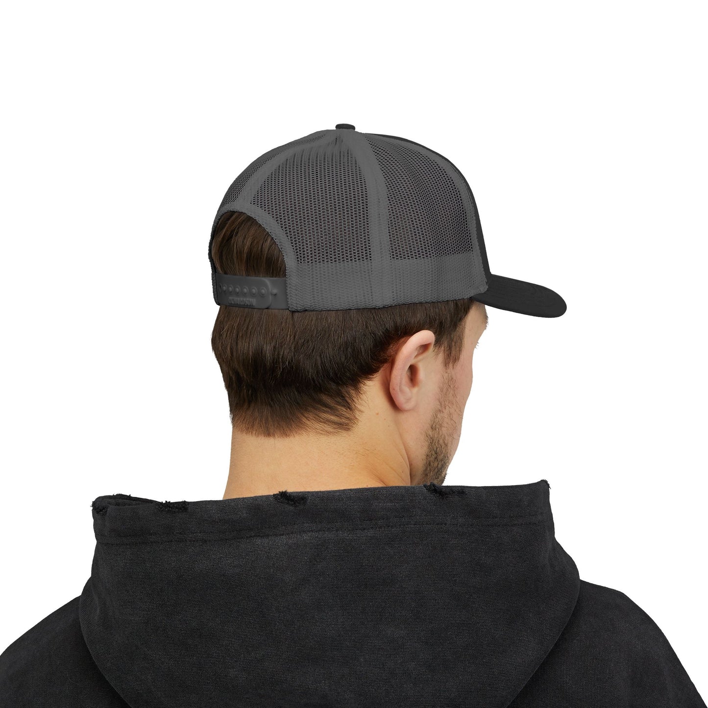 C- Blessed Trucker Cap — Embroidered 'BLESSED' Snapback Hat