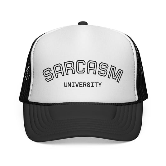 GA- Trucker Cap — "Sarcasm University" Embroidered Mesh Hat