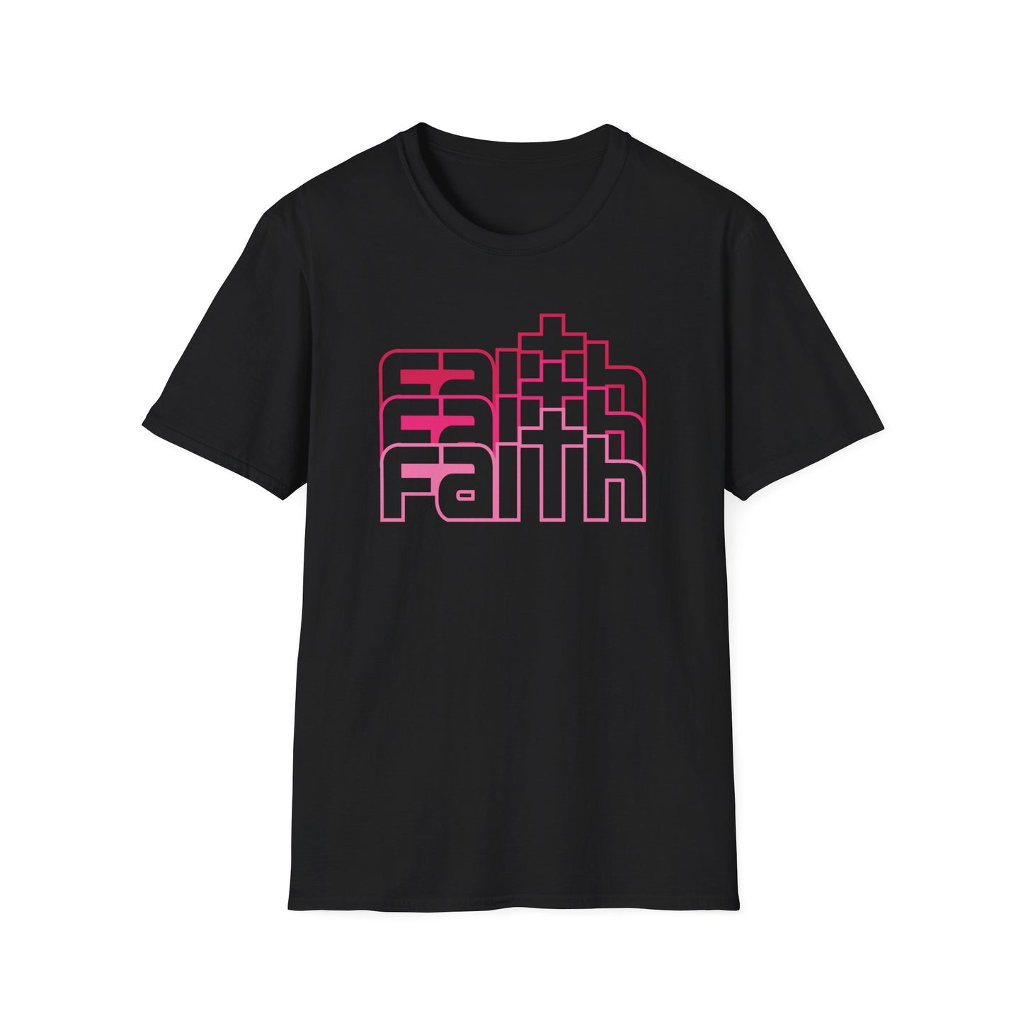 C - Faith Pink T-Shirt  for Everyday Wear, Perfect for Gifts, Faith-Based Events, Spiritual [...]