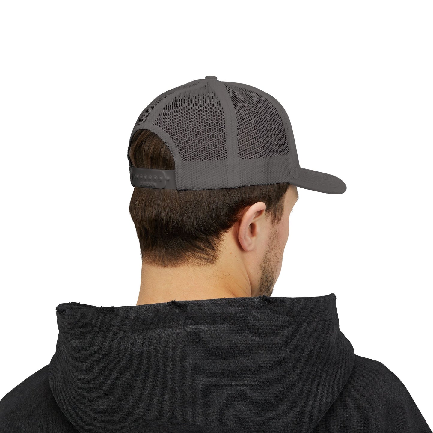 C- Blessed Trucker Cap — Embroidered 'BLESSED' Snapback Hat