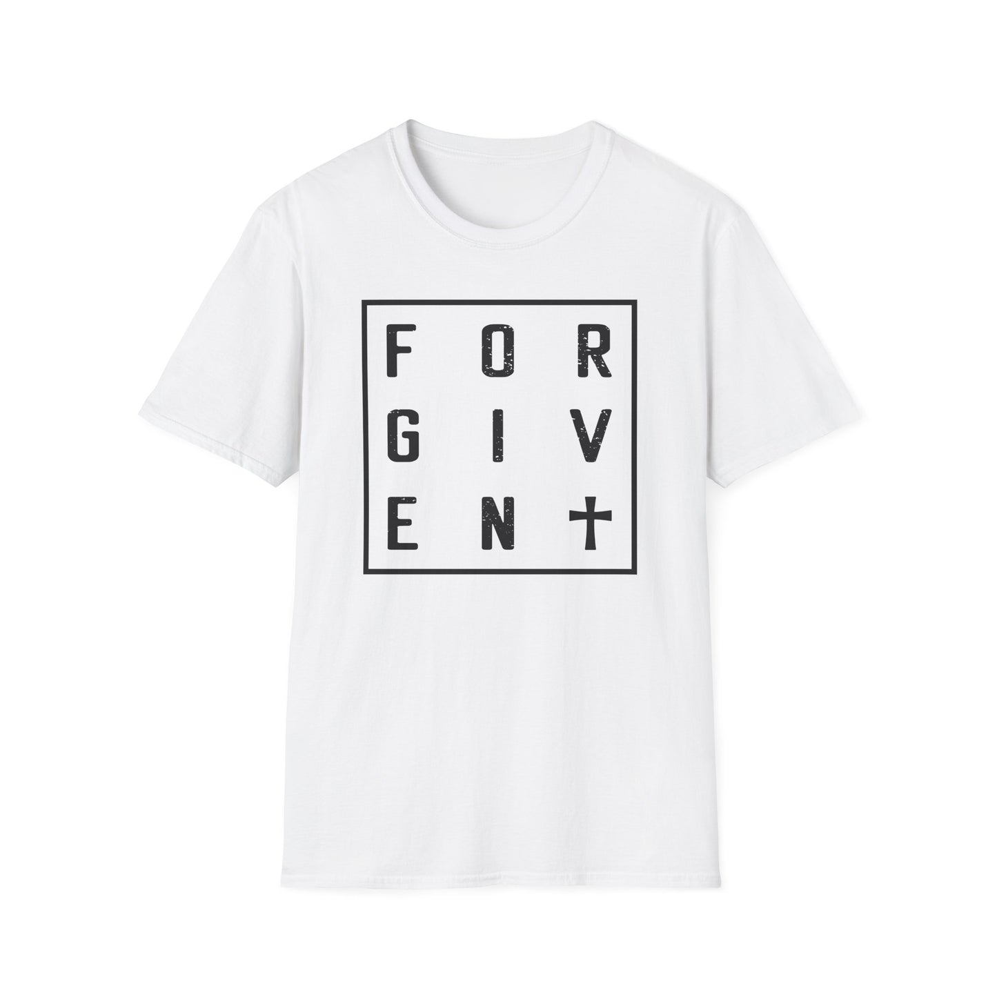 C - Forgiven T-Shirt, Unisex Tee, Motivational Shirt for Everyday Wear, Thoughtful Gift, Spiritual Apparel