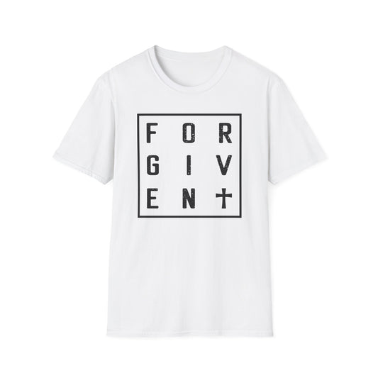 C - Forgiven T-Shirt, Unisex Tee, Motivational Shirt for Everyday Wear, Thoughtful Gift, Spiritual Apparel