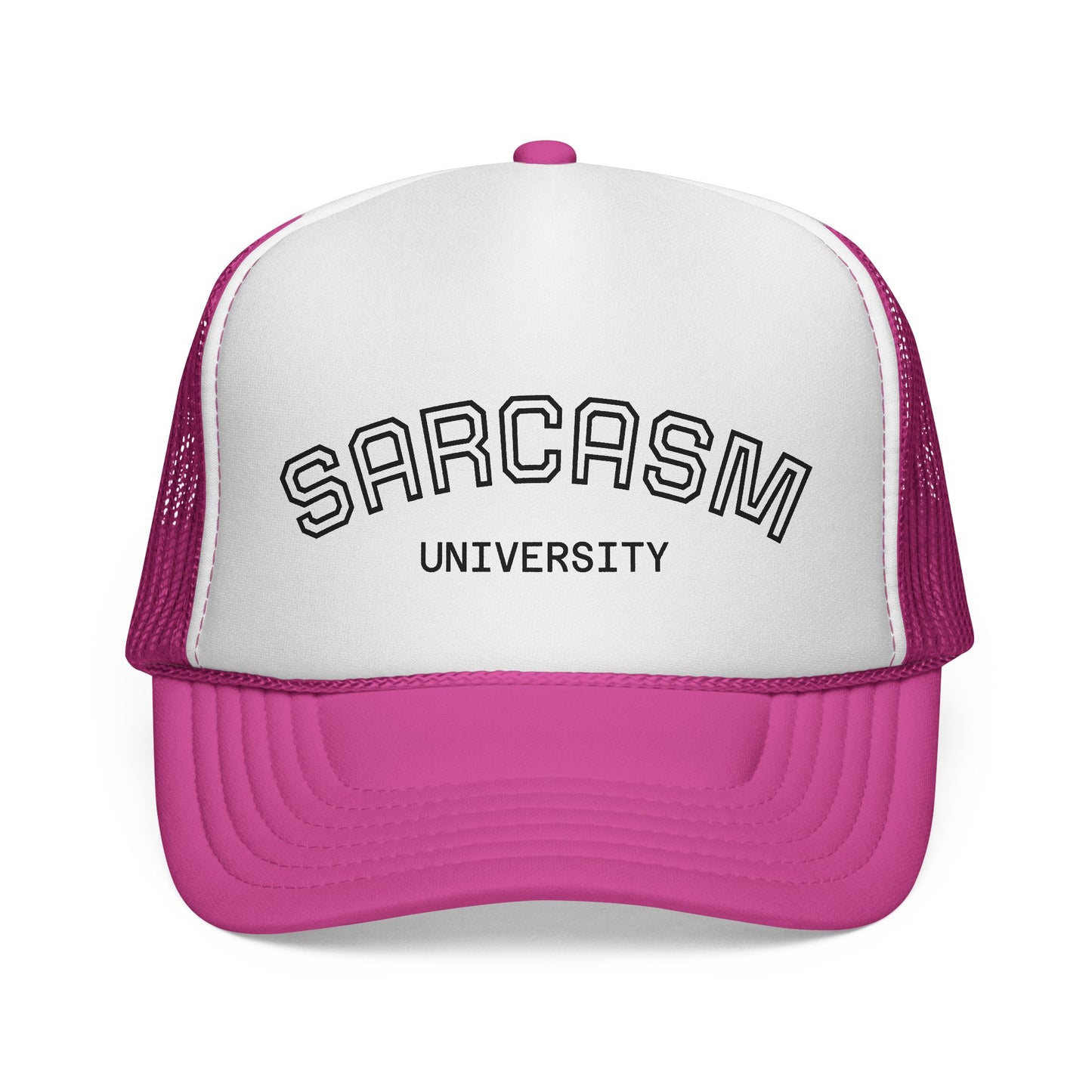 GA- Trucker Cap — "Sarcasm University" Embroidered Mesh Hat