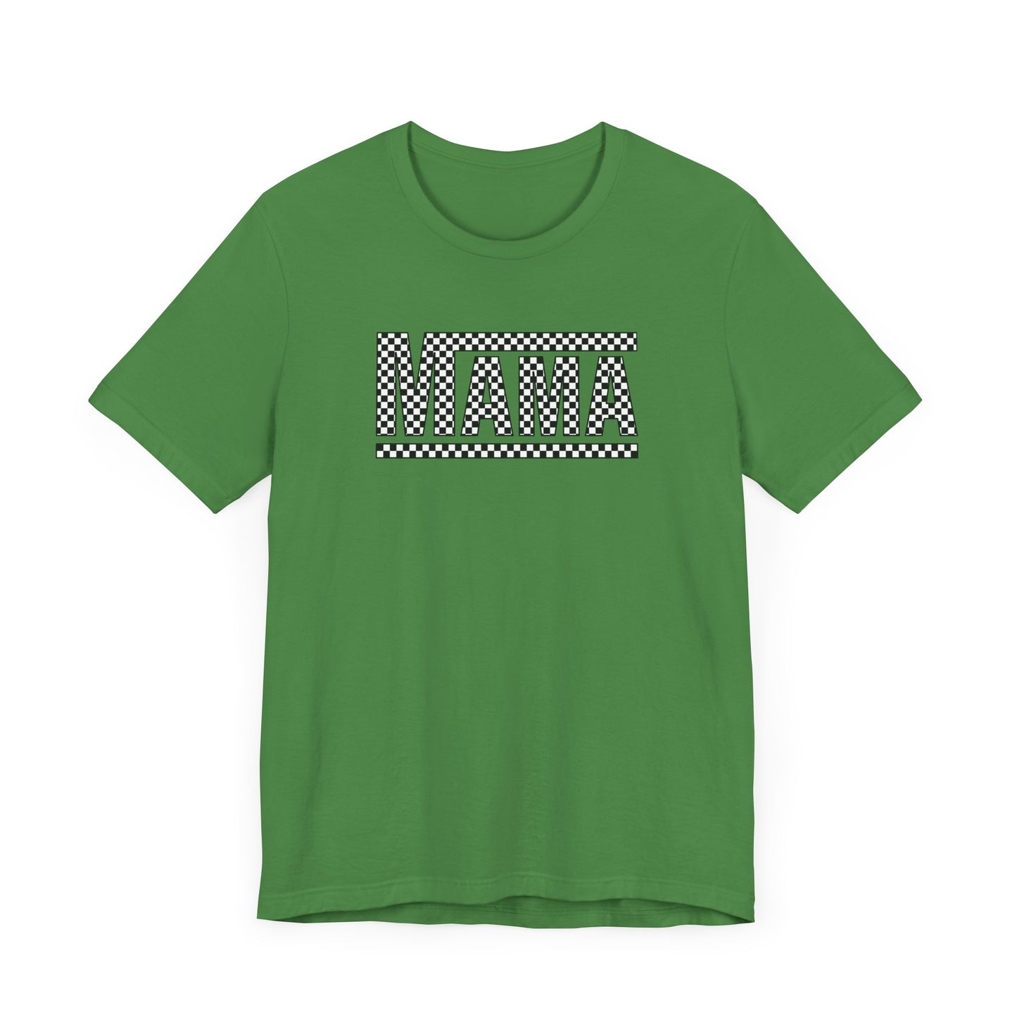 M- MAMA CHECKERED Jersey Short Sleeve Tee