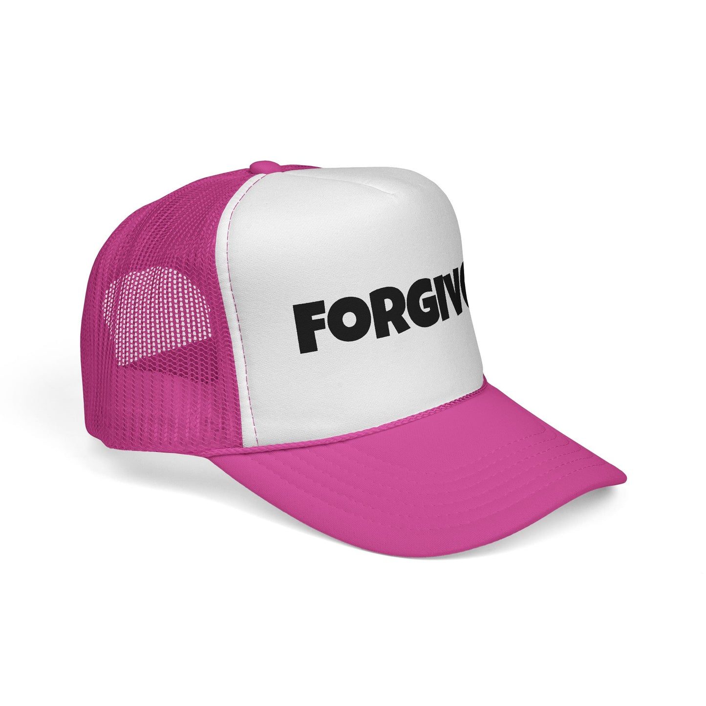 C- Forgiven Trucker Cap — Christian Faith Message Mesh Hat