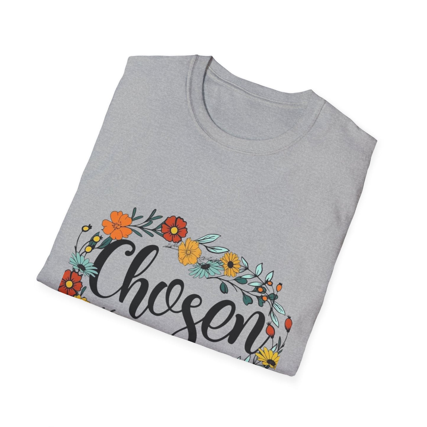 C- Chosen Floral T-Shirt — 1 Peter 2:9 Christian Tee