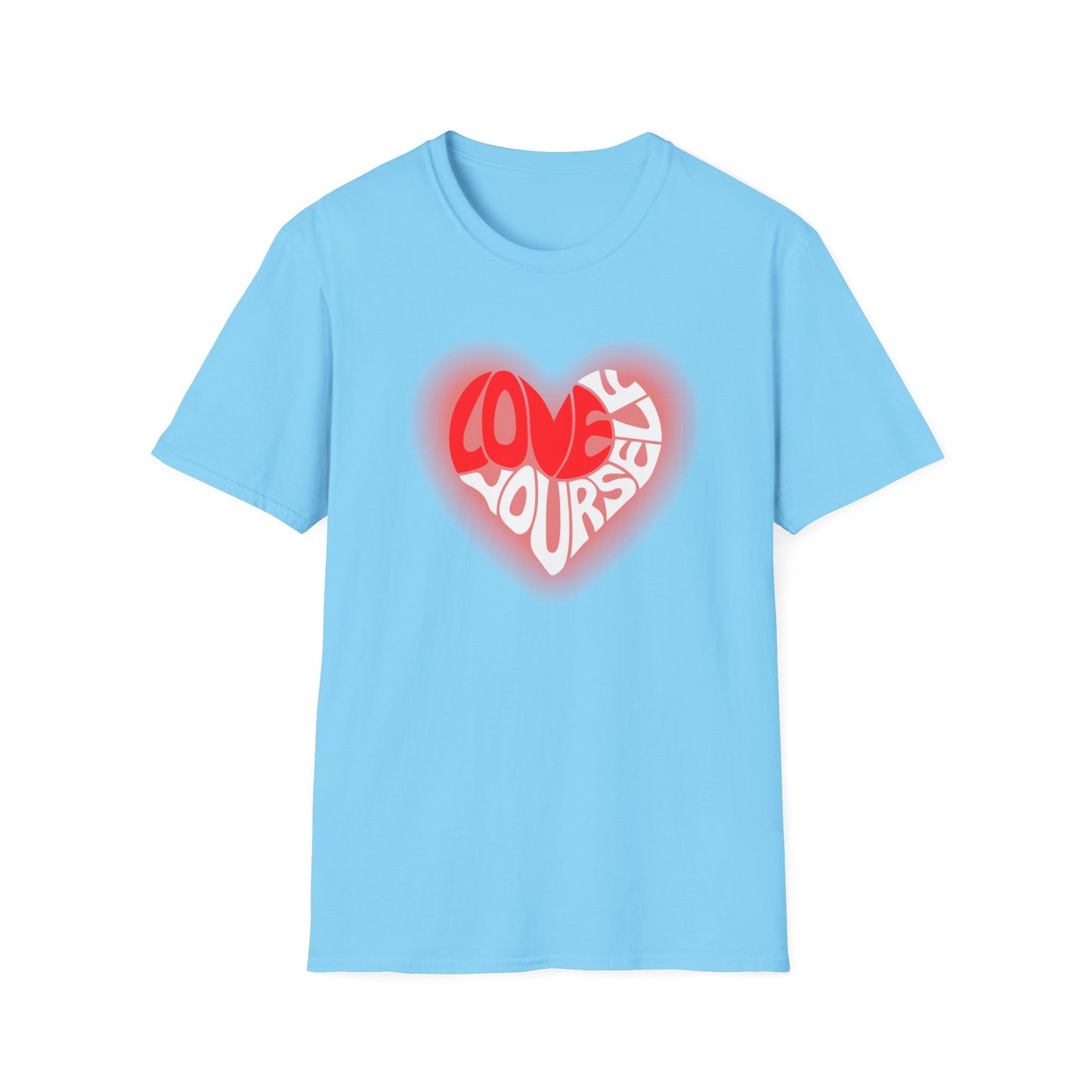 LOVE- Love Yourself Unisex Softstyle T-Shirt - Positive Vibe Tee