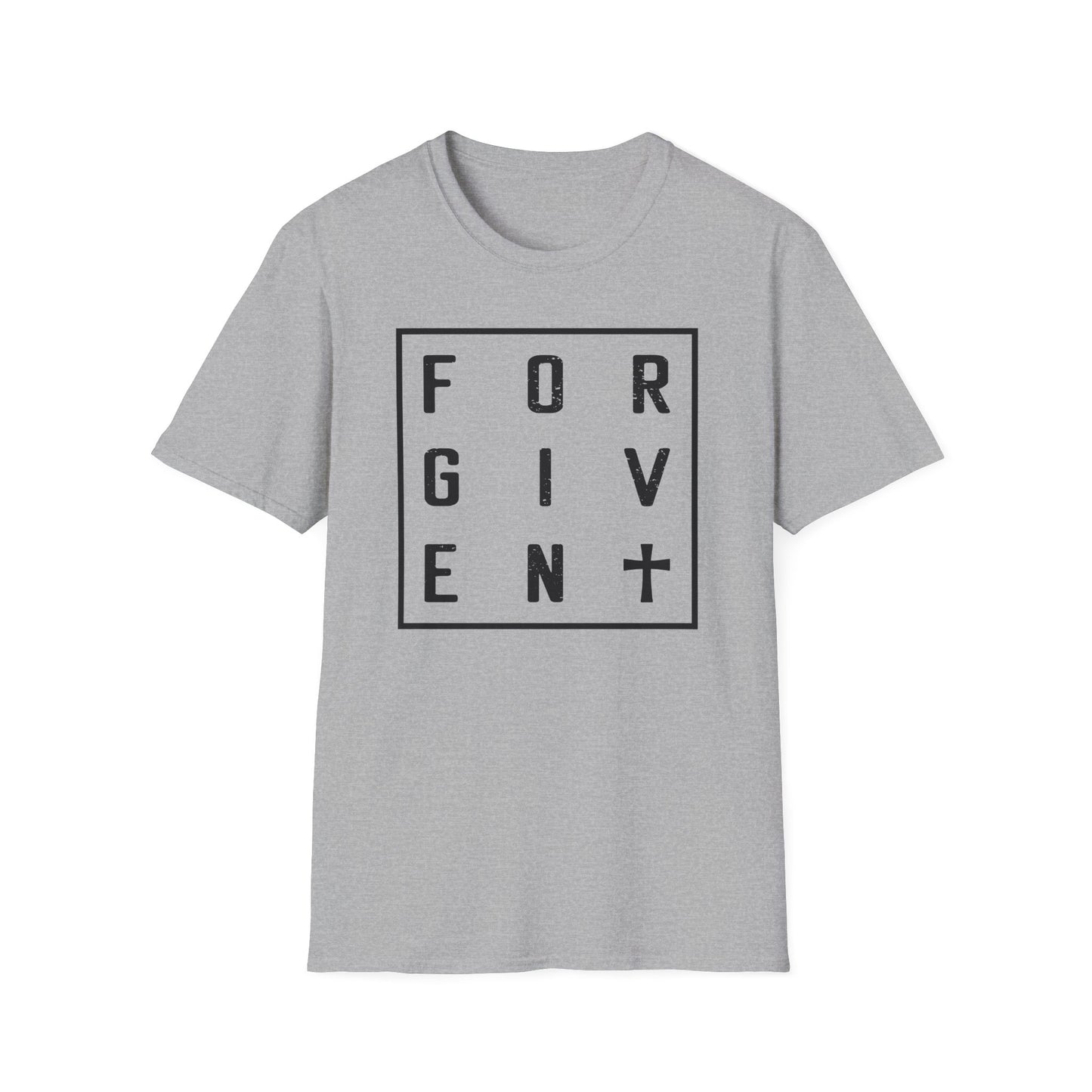 C - Forgiven T-Shirt, Unisex Tee, Motivational Shirt for Everyday Wear, Thoughtful Gift, Spiritual Apparel