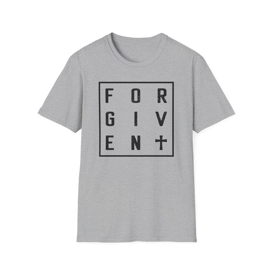 C - Forgiven T-Shirt, Unisex Tee, Motivational Shirt for Everyday Wear, Thoughtful Gift, Spiritual Apparel