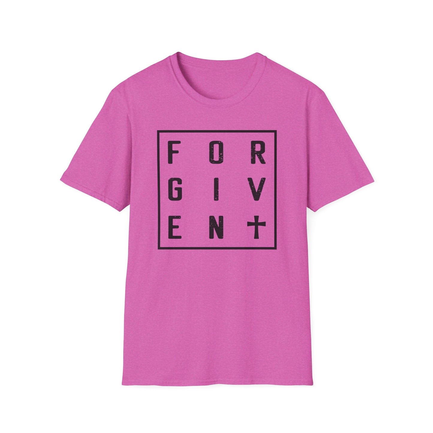 C - Forgiven T-Shirt, Unisex Tee, Motivational Shirt for Everyday Wear, Thoughtful Gift, Spiritual Apparel