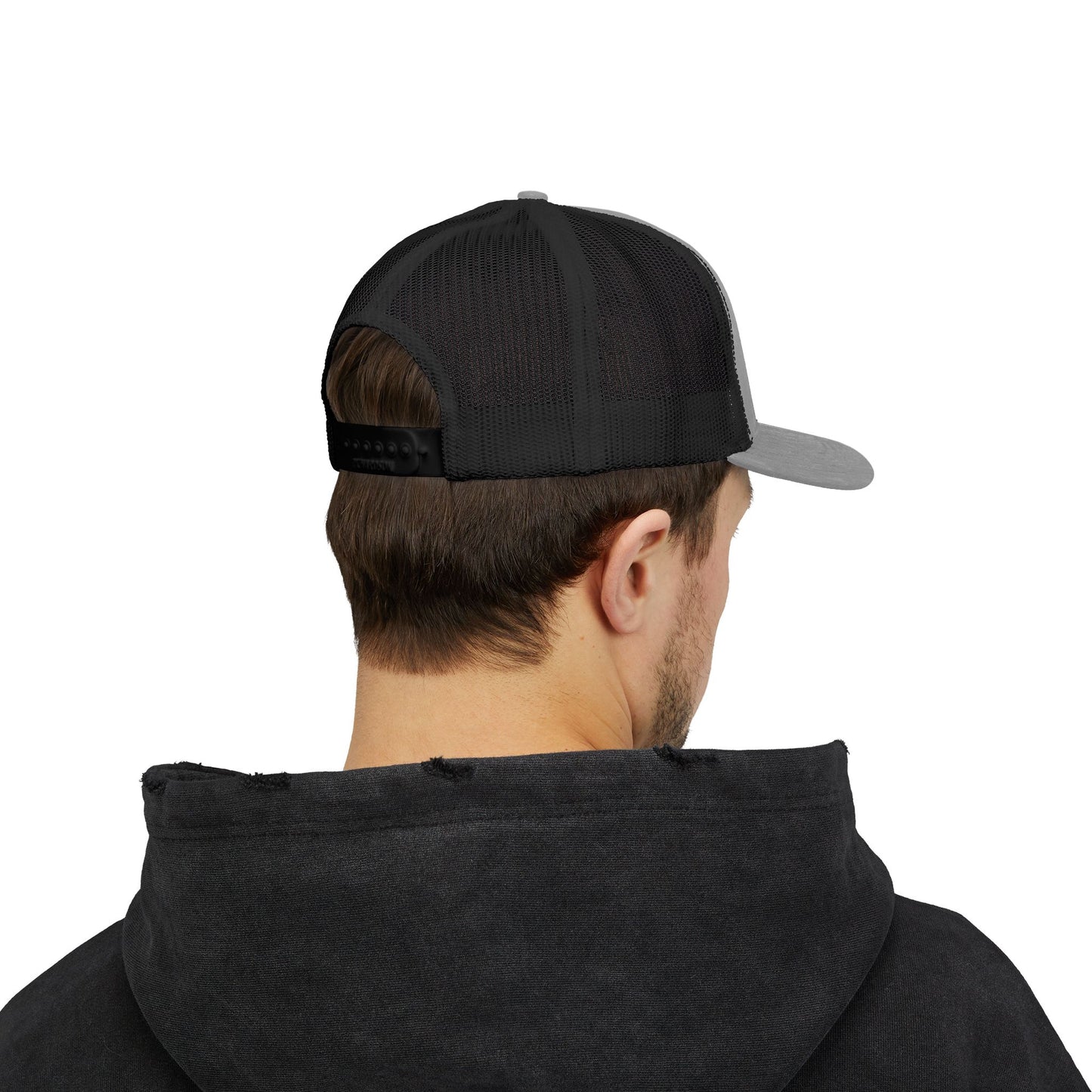 C- Blessed Trucker Cap — Embroidered 'BLESSED' Snapback Hat
