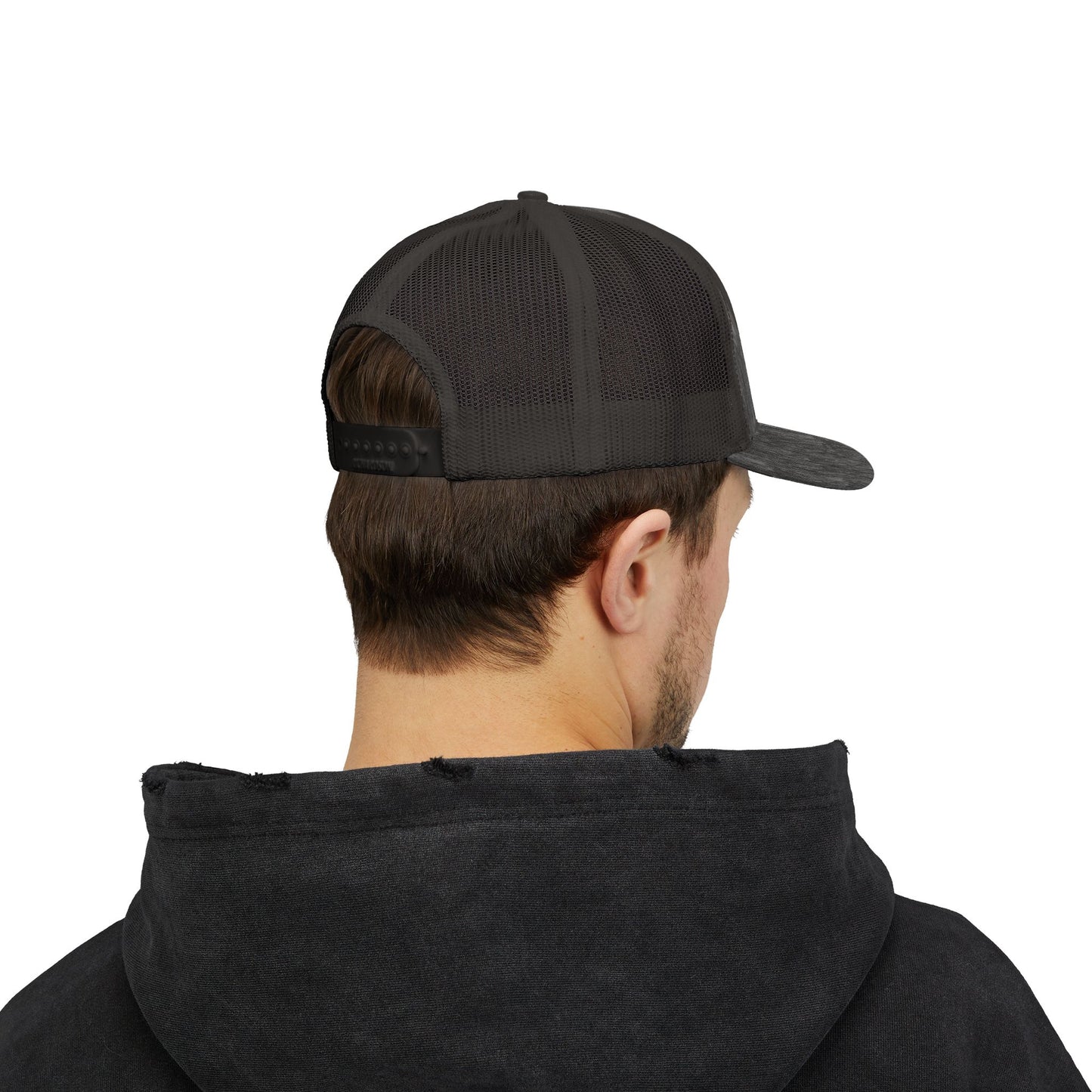 C- Blessed Trucker Cap — Embroidered 'BLESSED' Snapback Hat