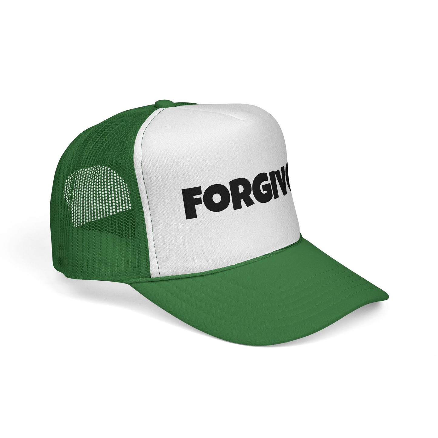 C- Forgiven Trucker Cap — Christian Faith Message Mesh Hat