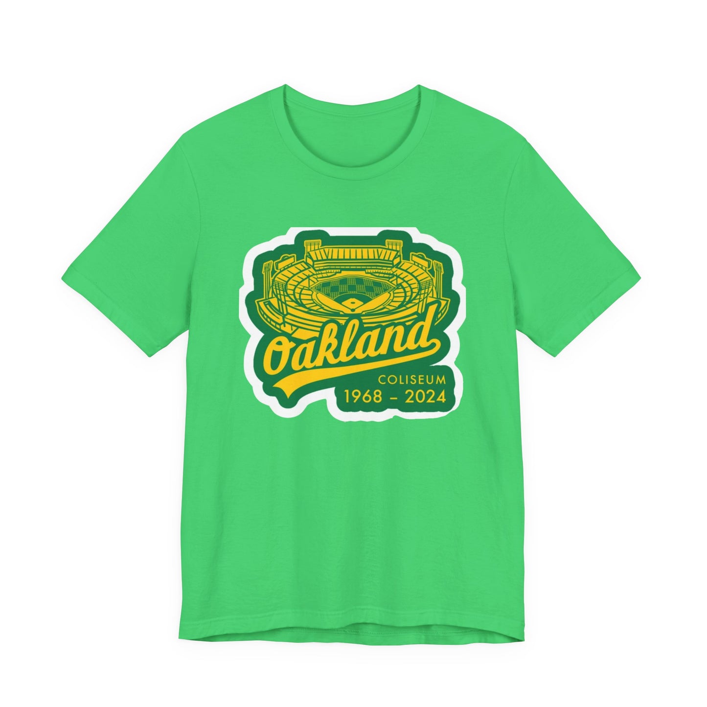 OAK- Oakland Coliseum Tribute Tee | Unisex Jersey Short Sleeve T-Shirt | Sports Apparel, Gift for Fans, 1968-2024 Commemoration, [...]